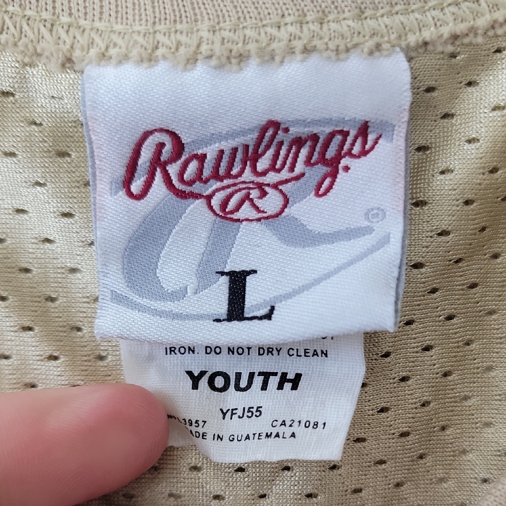 Rawlings Cream Raiders Kids Jersey - Picture 2 of 15